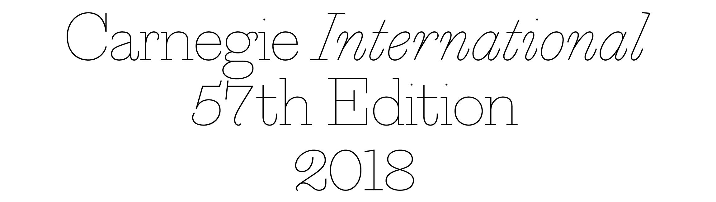 Carnegie International 57th Edition 2018